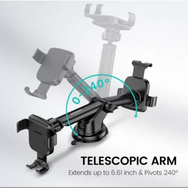 UGREEN LP200 (60990) Gravity Phone Holder with Suction Cup (Black)