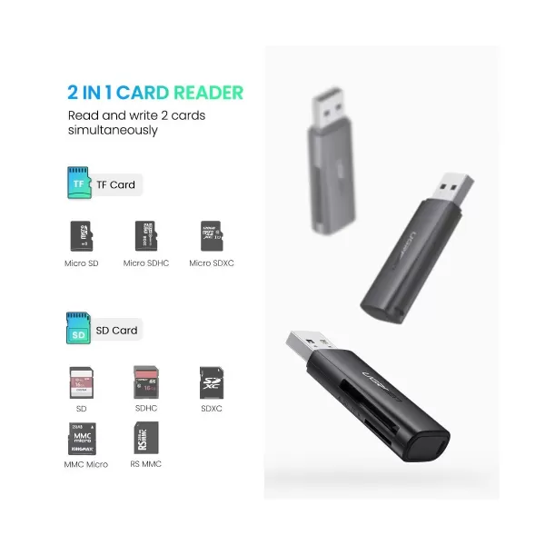 UGREEN CM331 (60722) USB 3.0 Card Reader For TF/SD