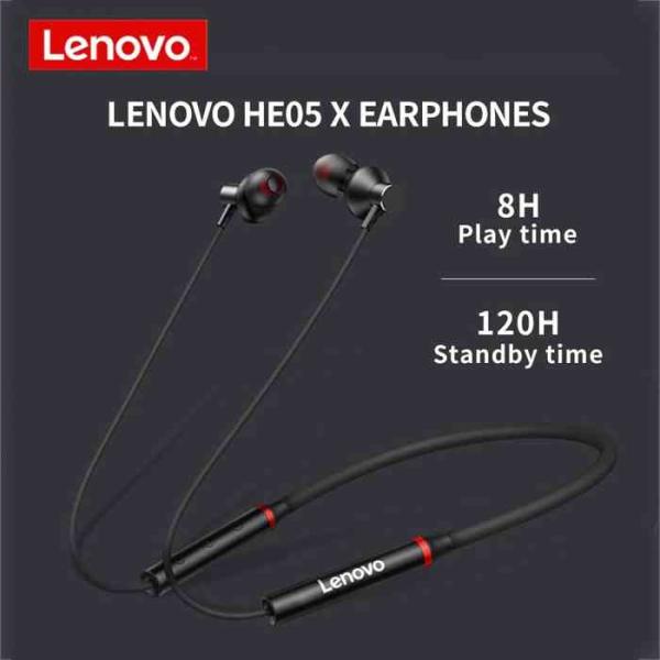 Lenovo HE05X Magnetic Neckband Bluetooth Earphone