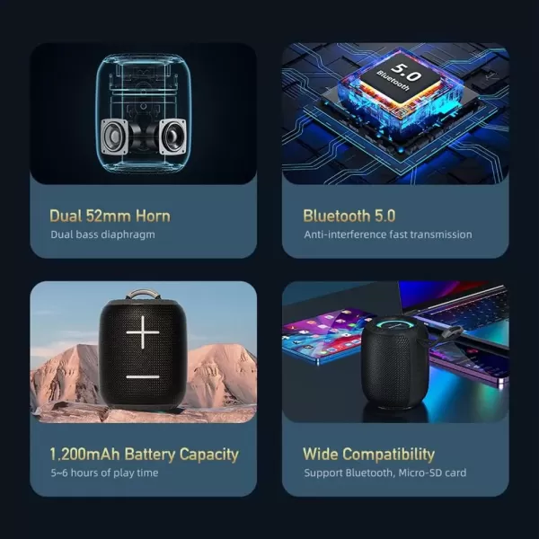 Awei Mini Portable Outdoor Wireless Speaker Y526