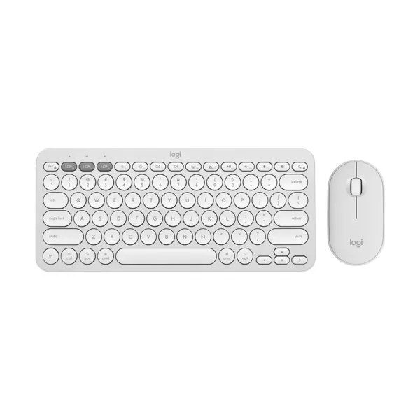 Logitech Pebble 2 Tonal White Bluetooth Keyboard & Mouse Combo