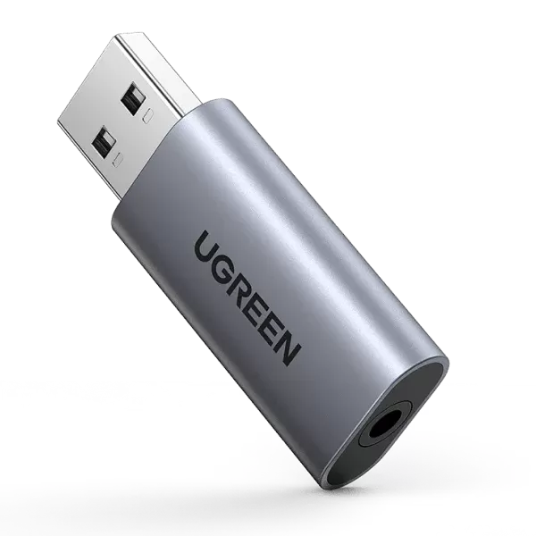 Ugreen USB to Audio Jack USB External Sound Card 3.5mm Audio Adapter