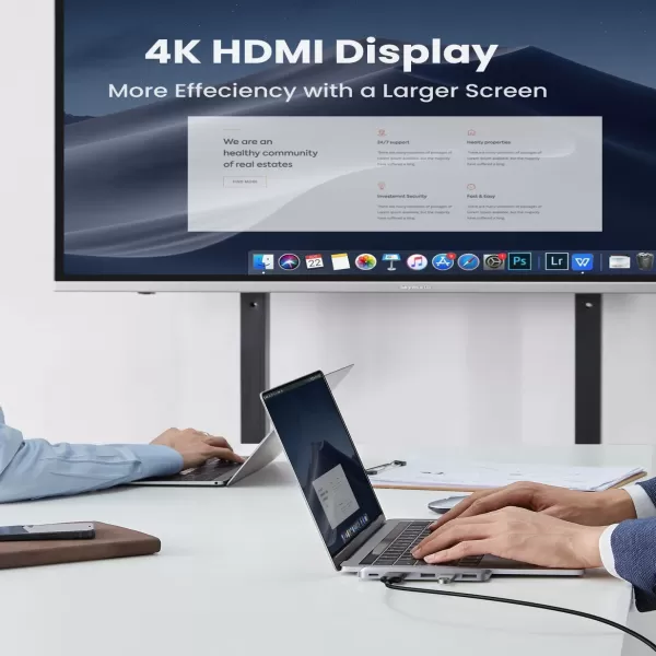 UGREEN CM251 (60559) USB-C 5-in-2 Multifunction Adapter Hub for MacBook Pro & Air