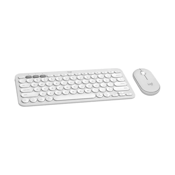 Logitech Pebble 2 Tonal White Bluetooth Keyboard & Mouse Combo