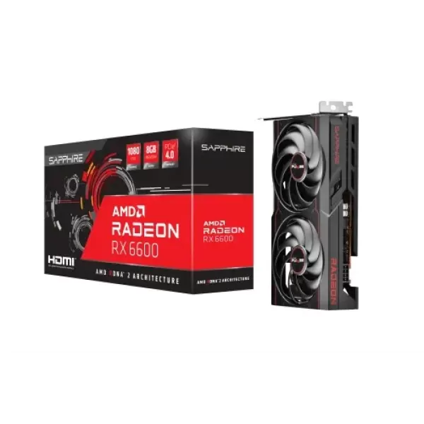 Sapphire Pulse AMD Radeon RX 6600 8GB GDDR6 Graphics Card