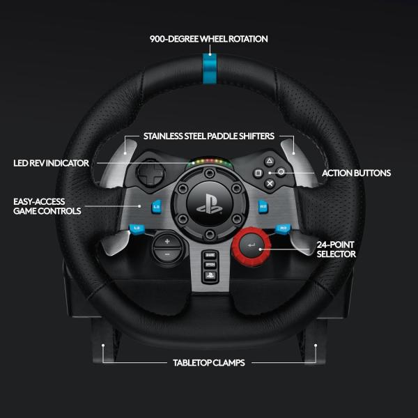 Logitech G29 Driving Force Racing Wheel for PS5, PS4, PC, Mac 