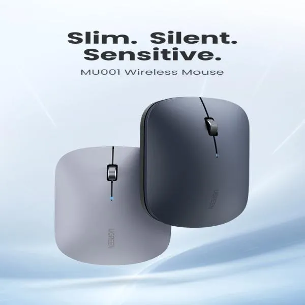 UGREEN MU001 2.4GHz WIRRELESS & BLUETOOTH MUTE MOUSE WITH 4000DPI