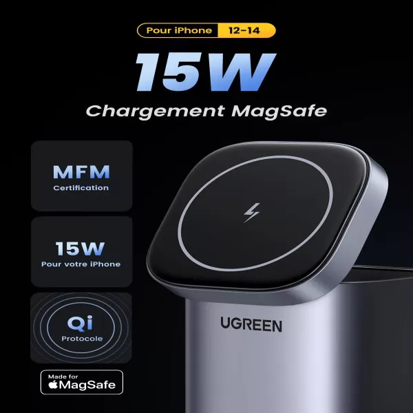 UGREEN CD342 (15076) 100W 2-in-1 GaN Charging Station