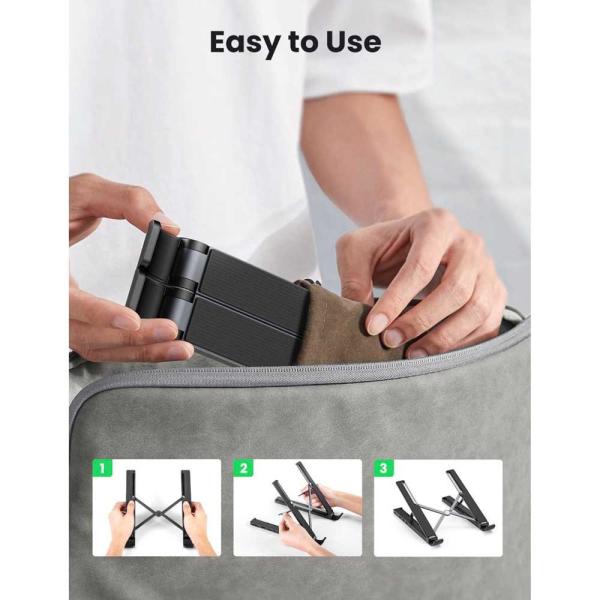 UGREEN CM359 (80551) Black Laptop Stand with 5-in-1 Docking Station