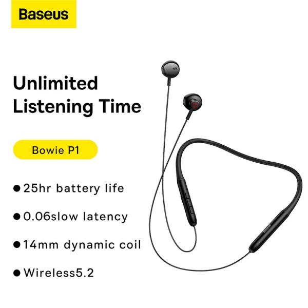 Baseus Bowie P1 Half-In-ear Neckband Wireless Earphone