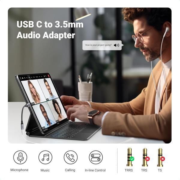 UGREEN AV161 (80154) USB C to 3.5mm Headphone Adapter