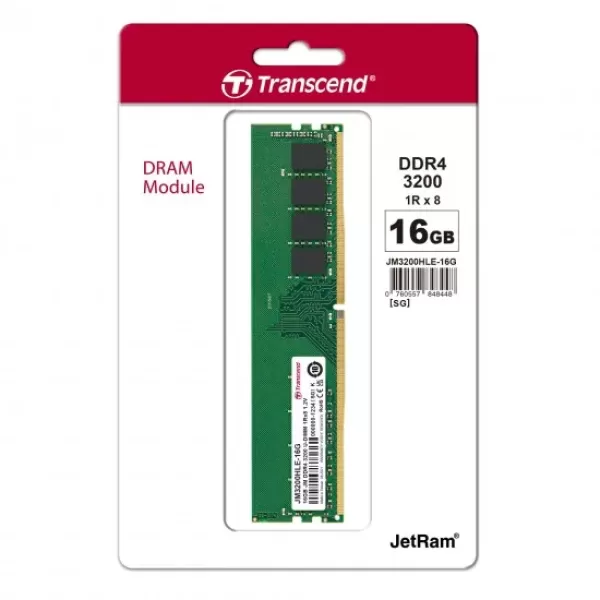 Transcend JetRAM 16GB DDR4 3200MHz Desktop RAM