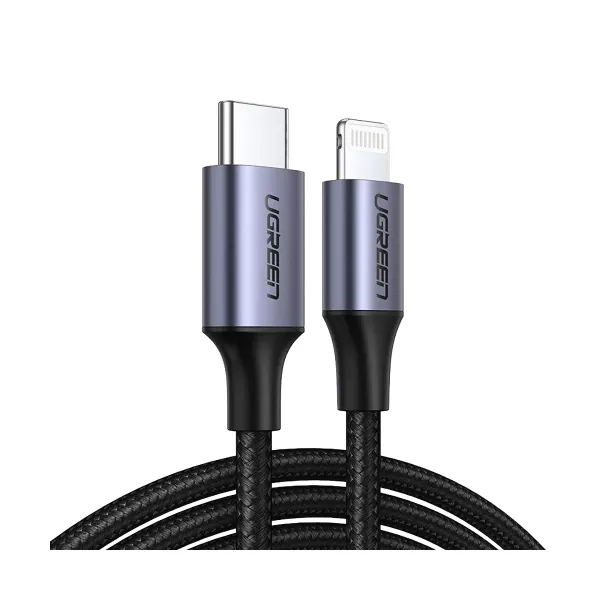 UGREEN US304 (60760) 1.5m Black USB Type C to Lightning MM Cable