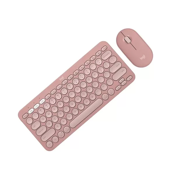 Logitech Pebble 2 Tonal Rose Bluetooth Keyboard & Mouse Combo