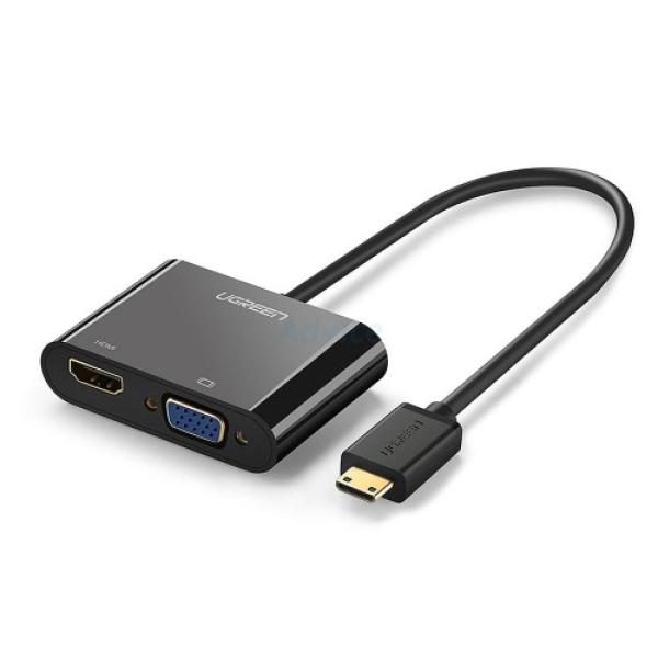 Ugreen HDMI To VGA + HDMI + 3.5mm Converter 40744
