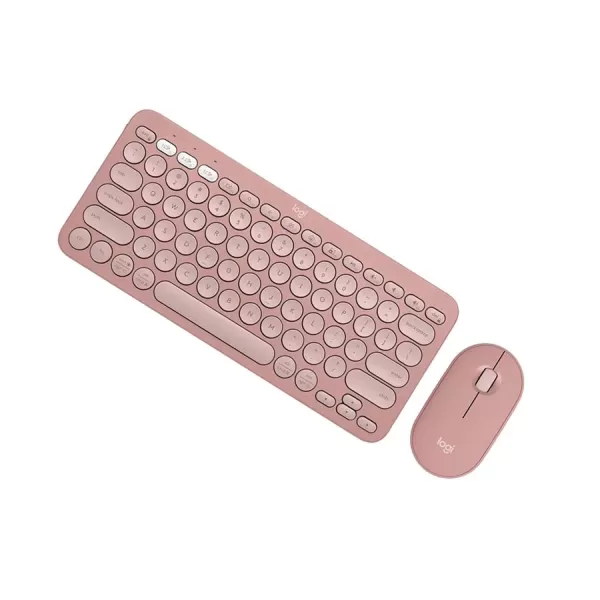 Logitech Pebble 2 Tonal Rose Bluetooth Keyboard & Mouse Combo