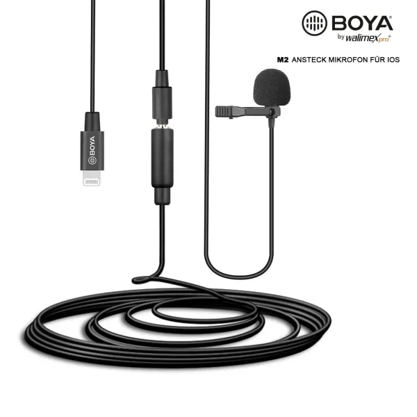 BOYA BY-M2 Lavalier Microphone for iOS