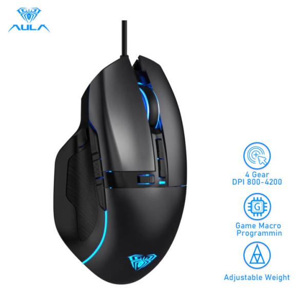 AULA F808 USB Wired Gaming Mouse