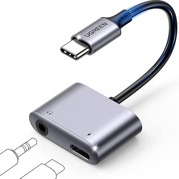 UGREEN CM231 (60164) 2-in-1 USB C to 3.5mm Adapter