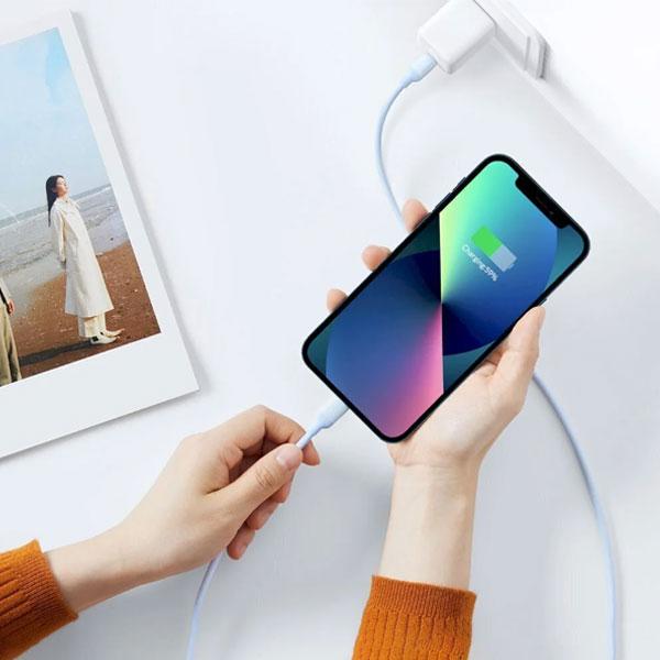 UGREEN US387 (20308) USB-C to Lightning Silicone Cable 1m (Navy Blue)