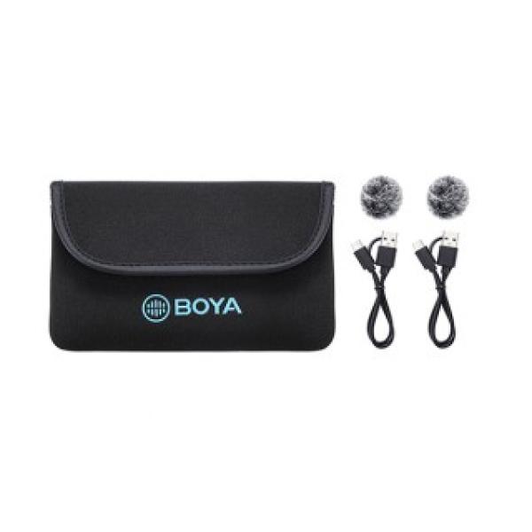 BOYA BY-M1V6 2.4GHz Dual-Channel Wireless Microphone System For IOS Device