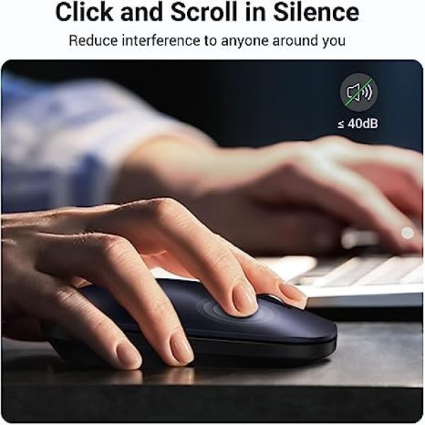 UGREEN MU001 2.4GHz WIRRELESS & BLUETOOTH MUTE MOUSE WITH 4000DPI