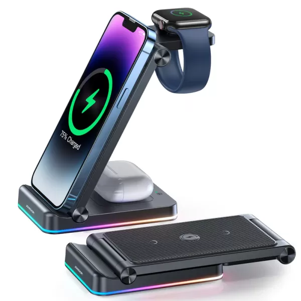 JOYROOM JR-WQN01 3 in 1 Foldable Wireless  Charging Station