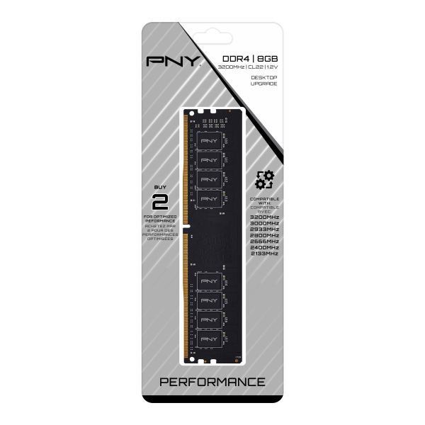 PNY DDR4 3200 8GB Desktop RAM CL16 1.35V