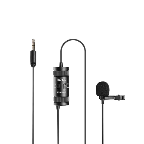 BOYA BY-M1 Pro II Universal Lavalier Microphone ( no need batteries )