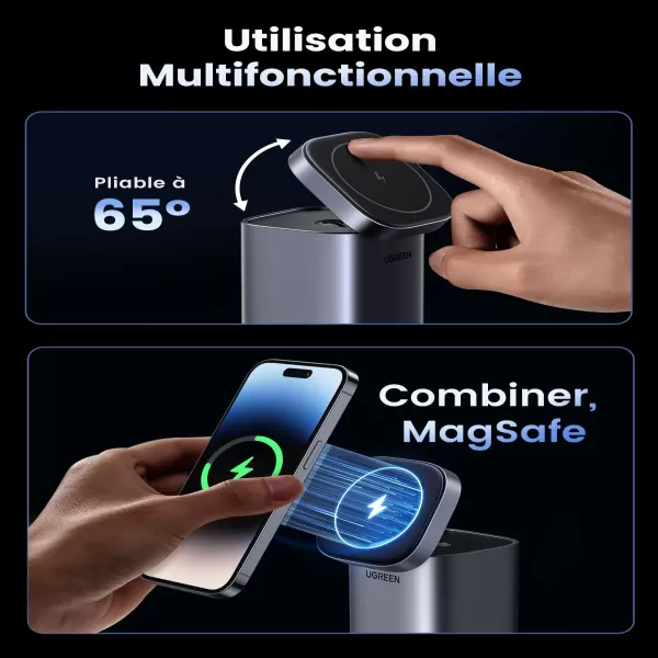 UGREEN CD342 (15076) 100W 2-in-1 GaN Charging Station