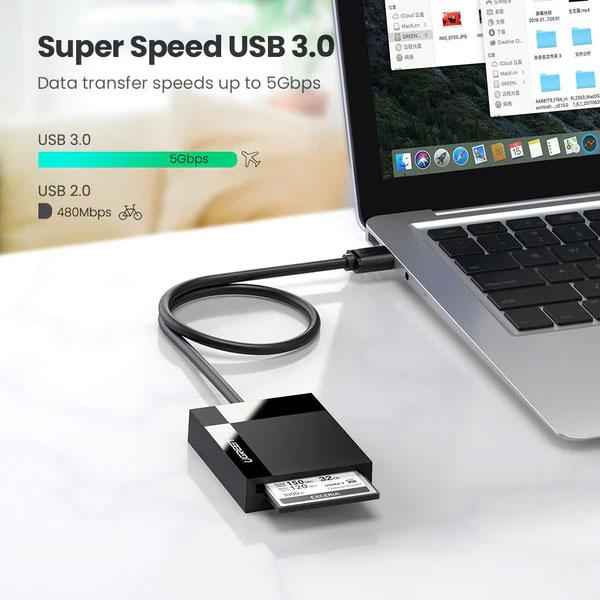 Ugreen CR125 (30333) 4-in-1 USB 3.0 SD/TF Card Reader