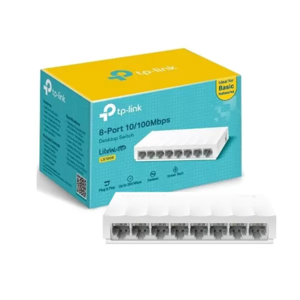 TP-Link LS1008 8-Port 10/1000Mbps Desktop Switch 