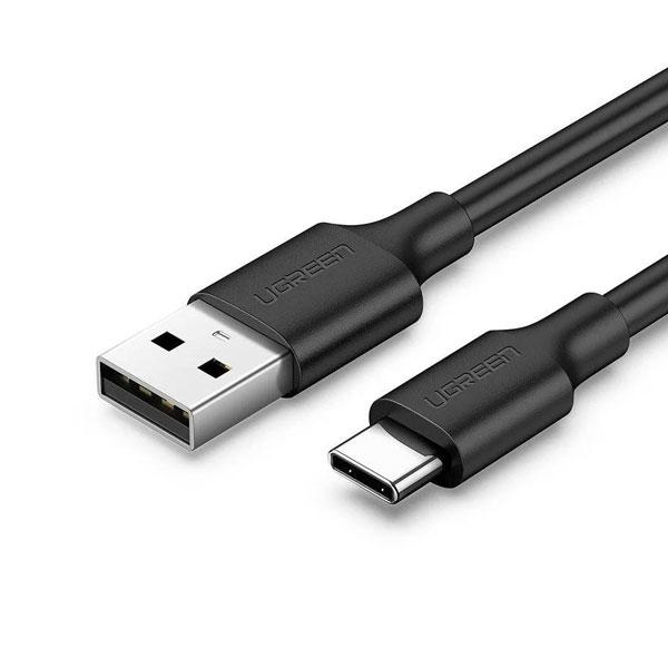 UGREEN 60116 USB-A 2.0 to USB-C Cable Nickel Plating 1m (Black)