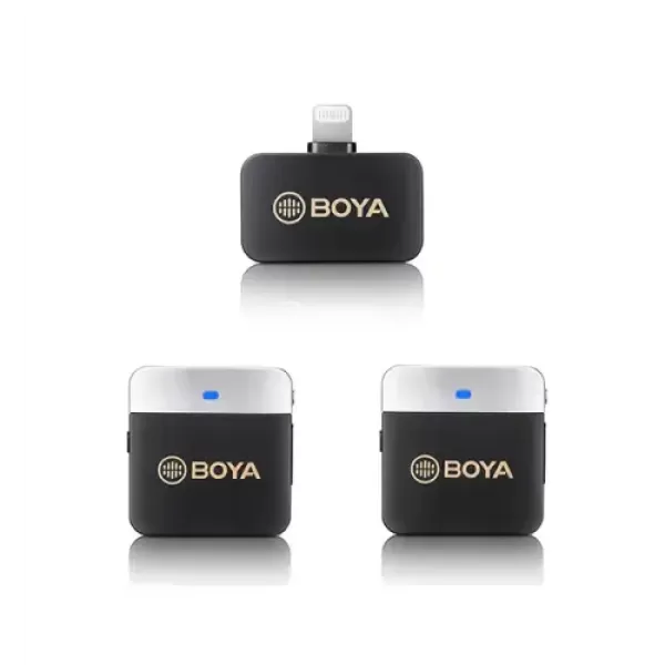 BOYA BY-M1V6 2.4GHz Dual-Channel Wireless Microphone System For IOS Device