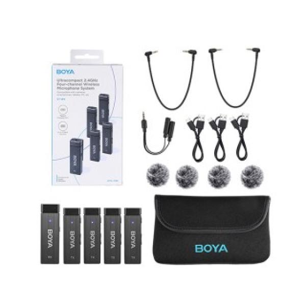 Boya BY-W4 2.4GHz Ultracompact Wireless Rechargeable Microphone