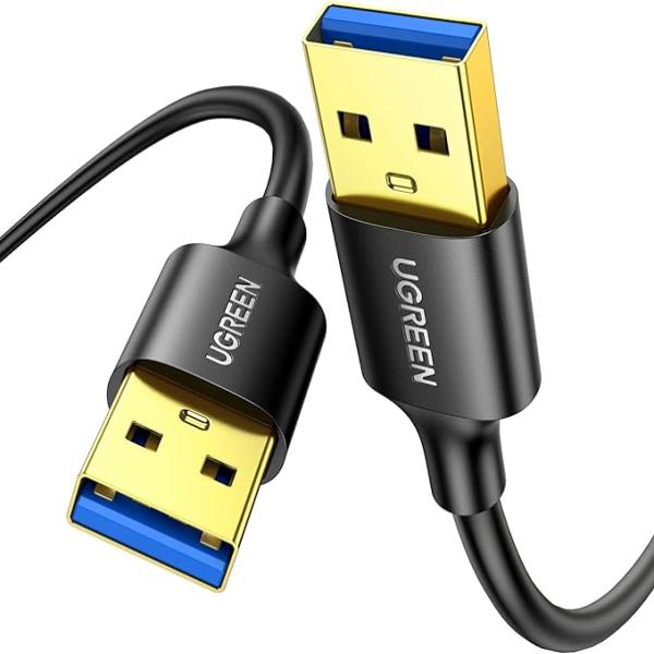 UGREEN USB 3.0 Cable 1.5FT, Nylon Braided Male to Male Cable, 5Gbps