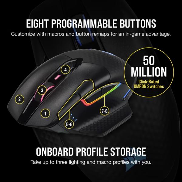 Corsair Dark Core RGB PRO SE Wireless Gaming Mouse