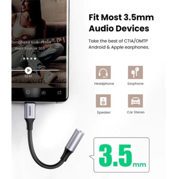 UGREEN AV161 (80154) USB C to 3.5mm Headphone Adapter