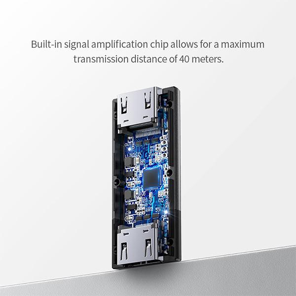 Ugreen CM429 (10943) HDMI Female to Female Black Signal Booster Adapter