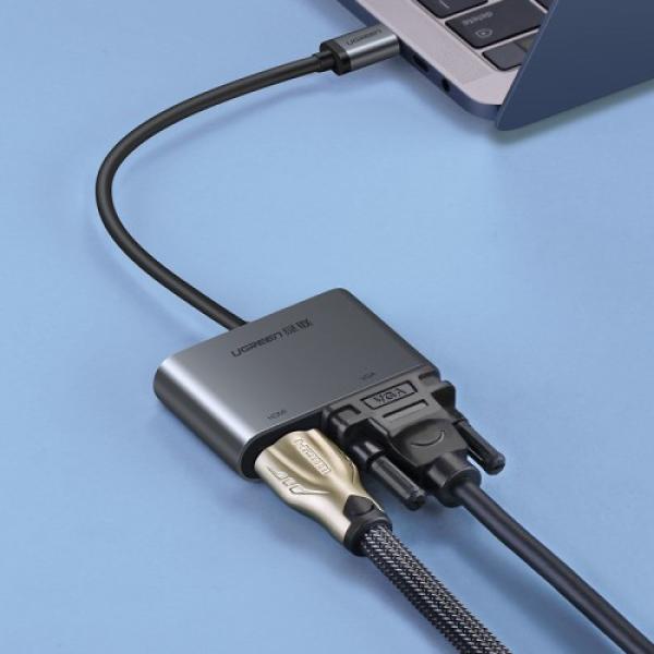 UGREEN CM162 (50505) USB-C to HDMI And VGA Adapter