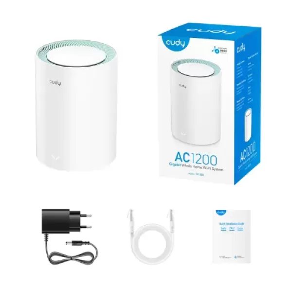 Cudy M1300 AC1200 1200mbps Gigabit Whole Home Mesh WiFi Router (1 Pack) image 3