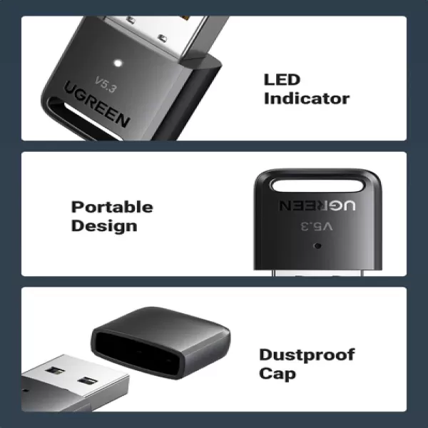 UGREEN 90225 Bluetooth 5.3 USB Adapter image 5