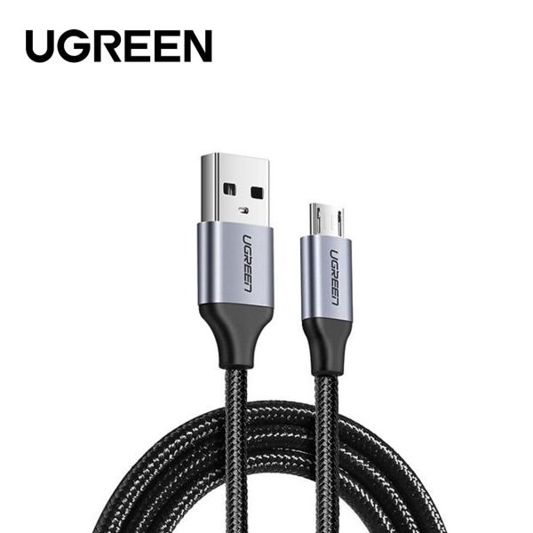 UGREEN US290 (60148) USB 2.0 A to Micro USB Cable Nickel Plating Aluminum Braid 2m (Black)