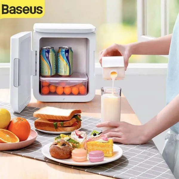 Baseus Igloo Mini Fridge 6L Cooler and Warmer 220V EU CN White ACXBW-A02 image 4