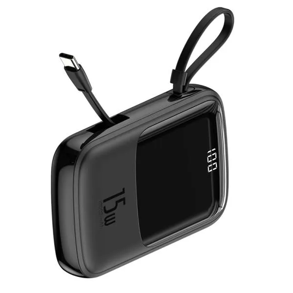 Baseus Qpow Digital Display 3A 15w 10000mAh Power Bank with Type-C Cable image 2