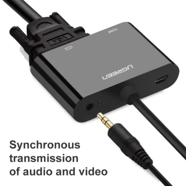 UGREEN CM101 (40744) HDMI to VGA and HDMI Converter image 2