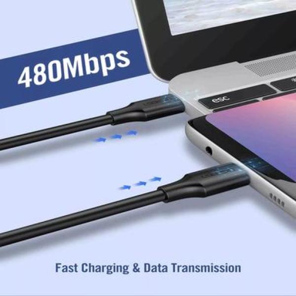 UGREEN US286 (50998) USB-C 2.0 Male To USB-C 2.0 Male 3A Data Cable - 1.5M image 2