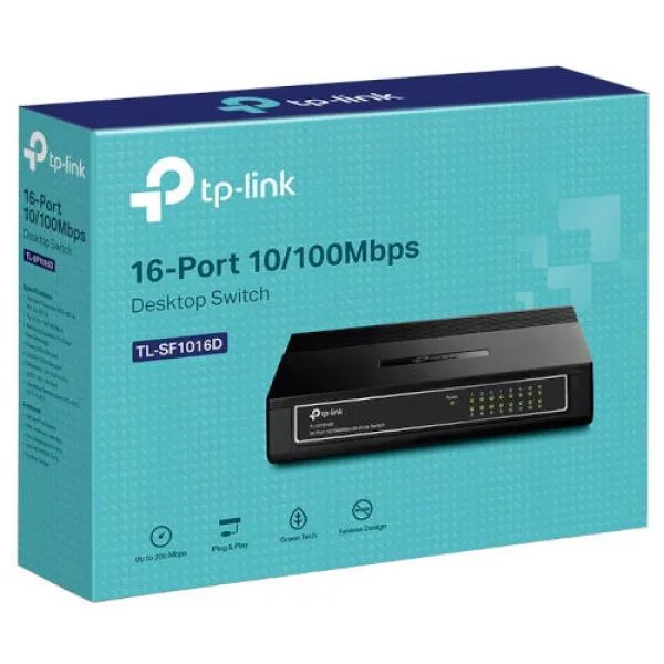 TP-Link Switch SF1016D 16 Port 10/100 Plastic Body Switch image 2