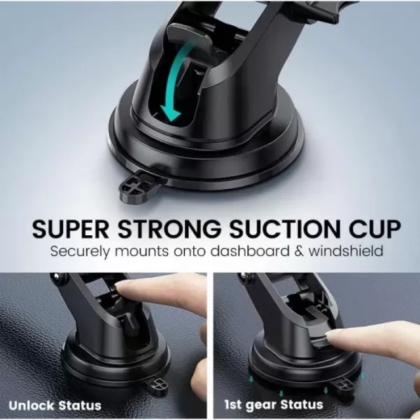 UGREEN LP200 (60990) Gravity Phone Holder with Suction Cup (Black) image 4