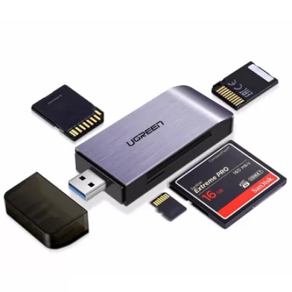 UGREEN CM180 (50541) USB Male to TF/SD/CF/MS Card Reader image 2